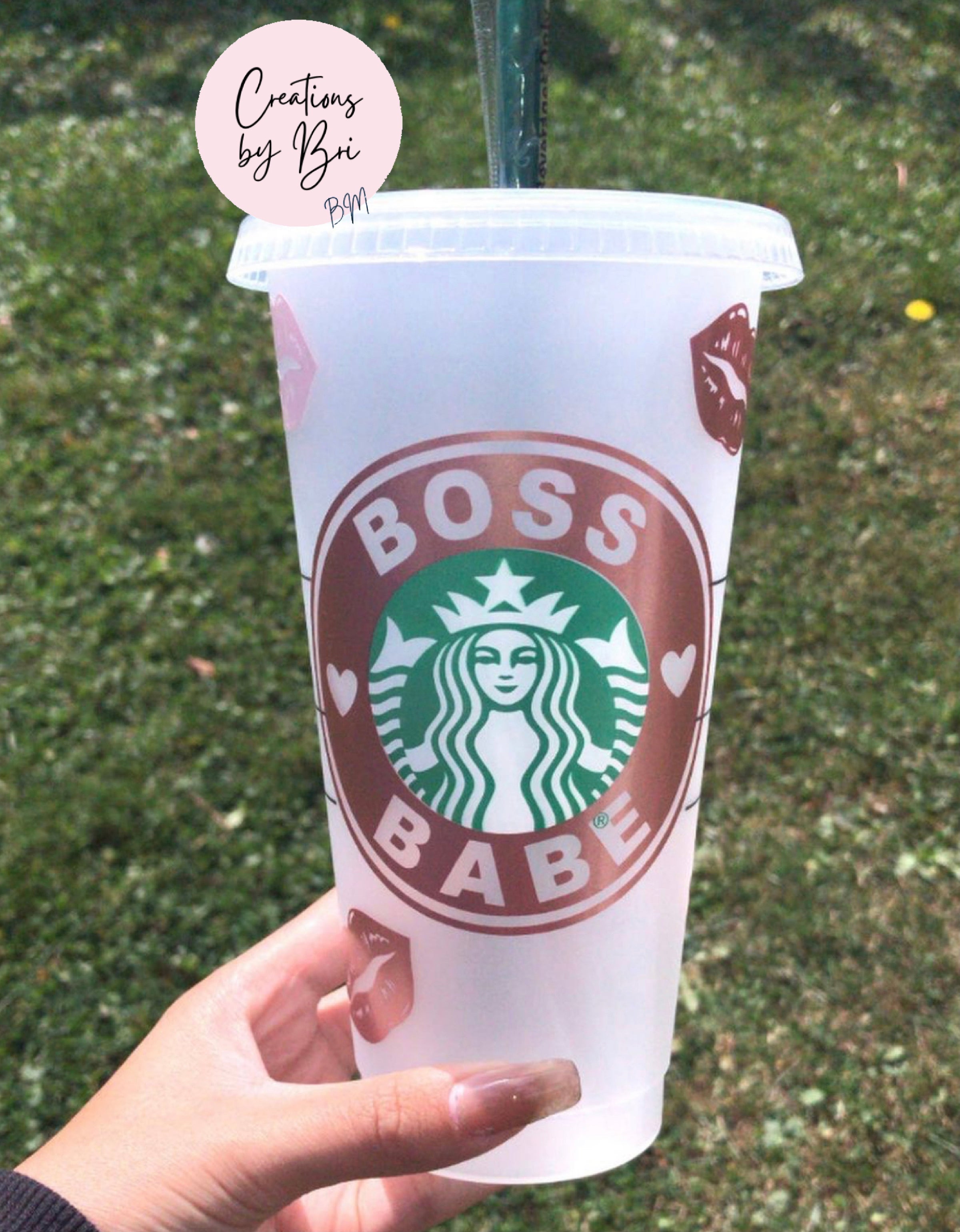 Rose Gold LV Inspired Starbucks Cup  Starbucks cup gift, Personalized  starbucks cup, Starbucks cup art