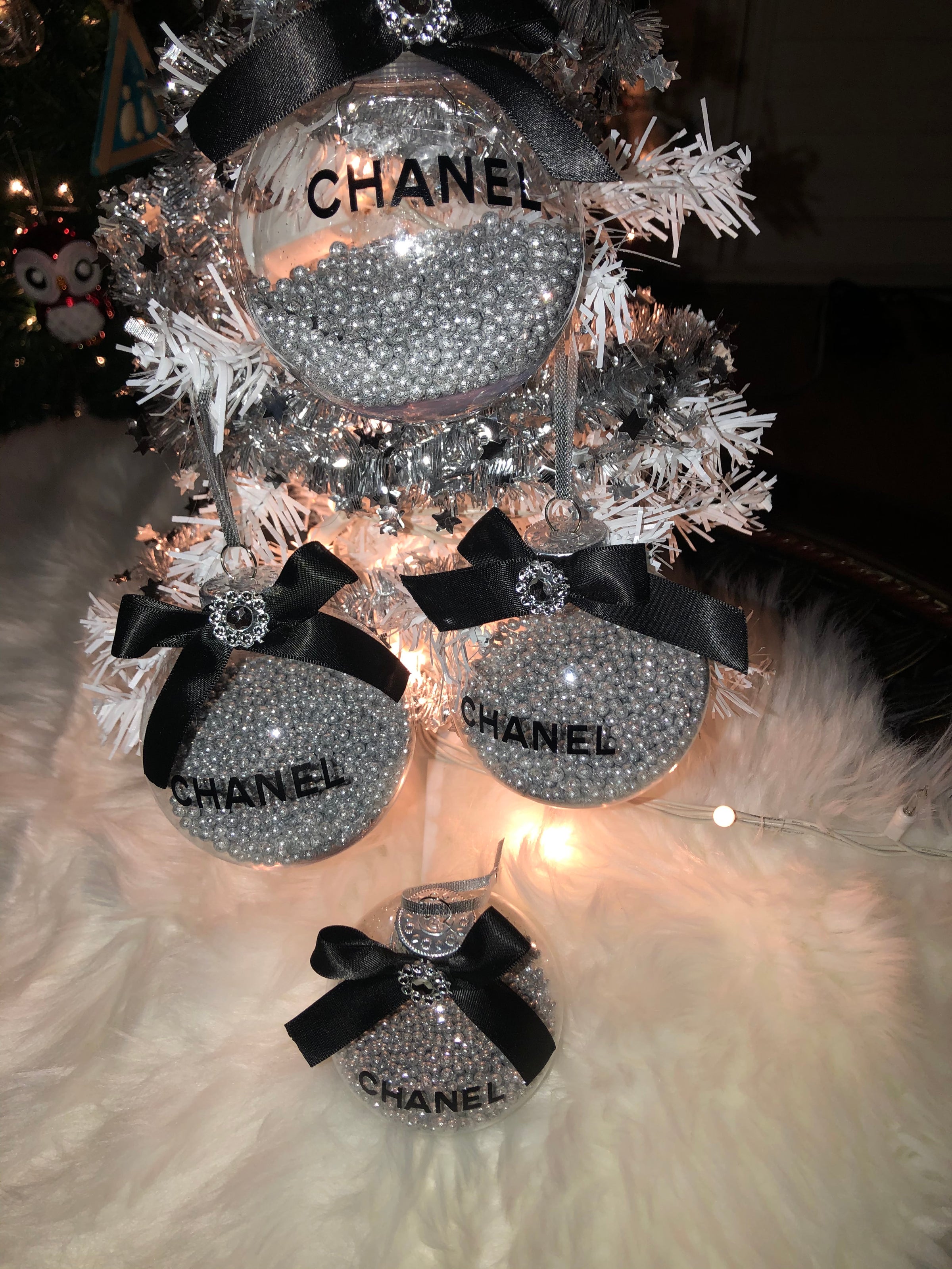 Chanel Inspired Ornaments